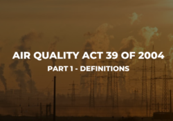 Air Quality Act 39 Of 2004 (Part 1 Definitions)